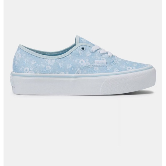 Blue/White Floral Vans - Picture 4 of 8